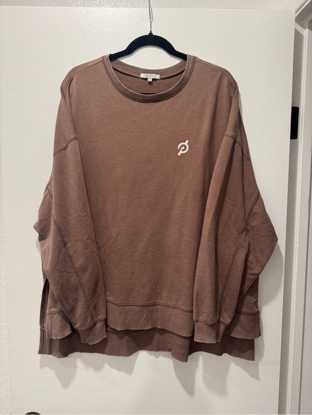Z Supply Peloton Oversized Sweatshirt | Brown | Large